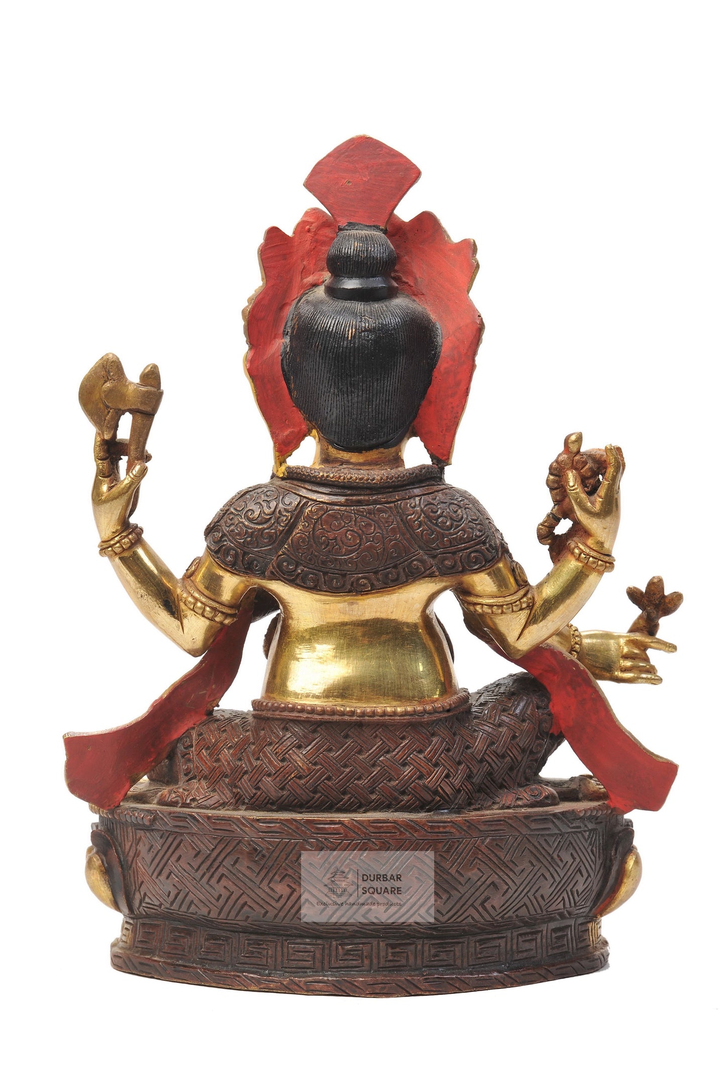 Ganesh Statue with Gold Dusted Face