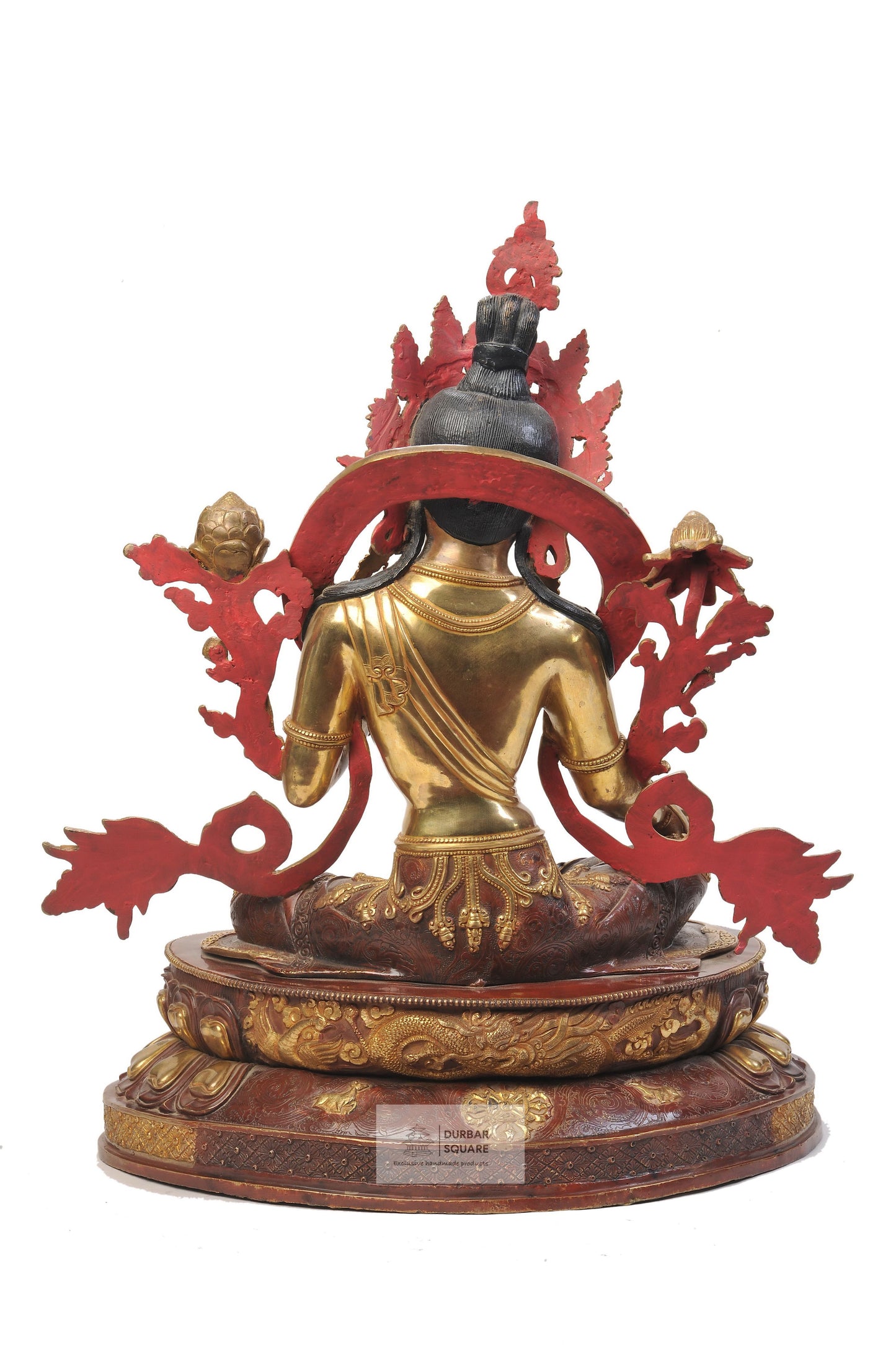 Gold Plated Green Tara Statue