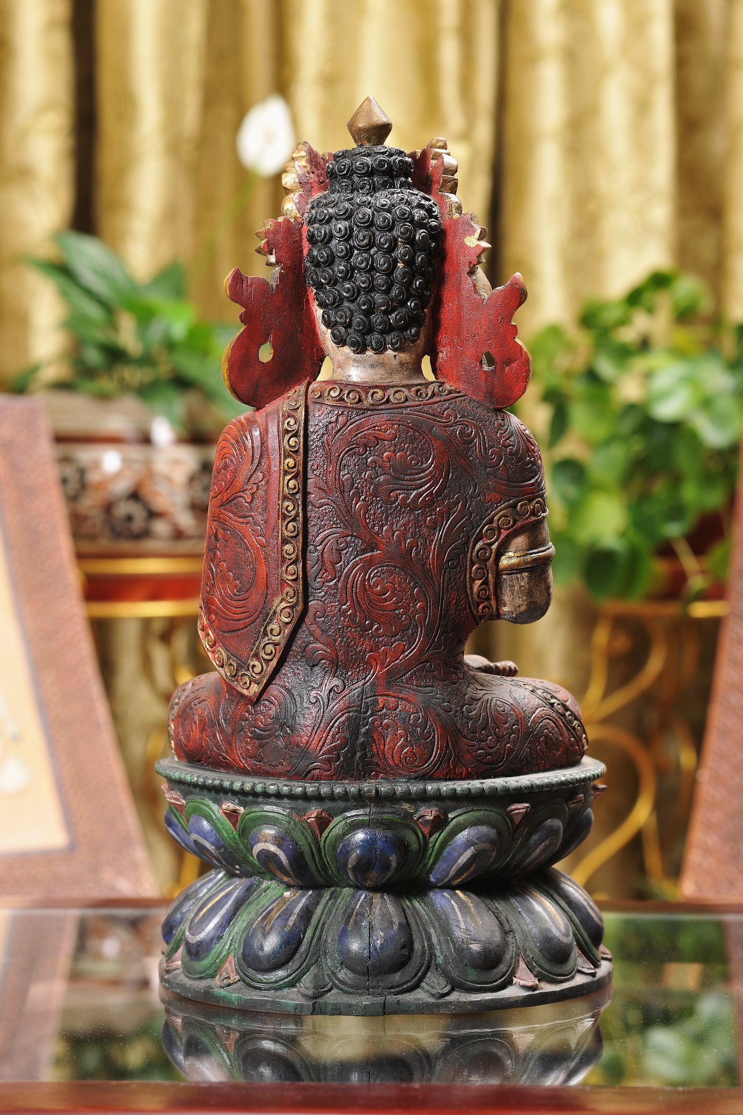 Wooden Buddha Statue