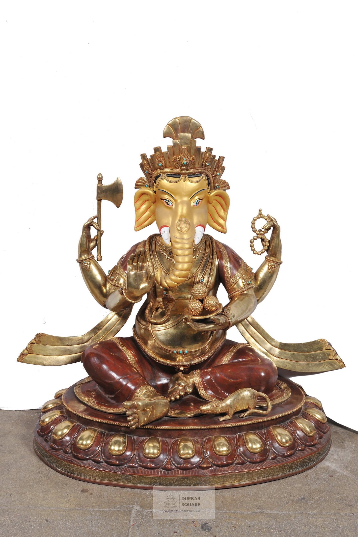 Gold plated Ganesh Statue