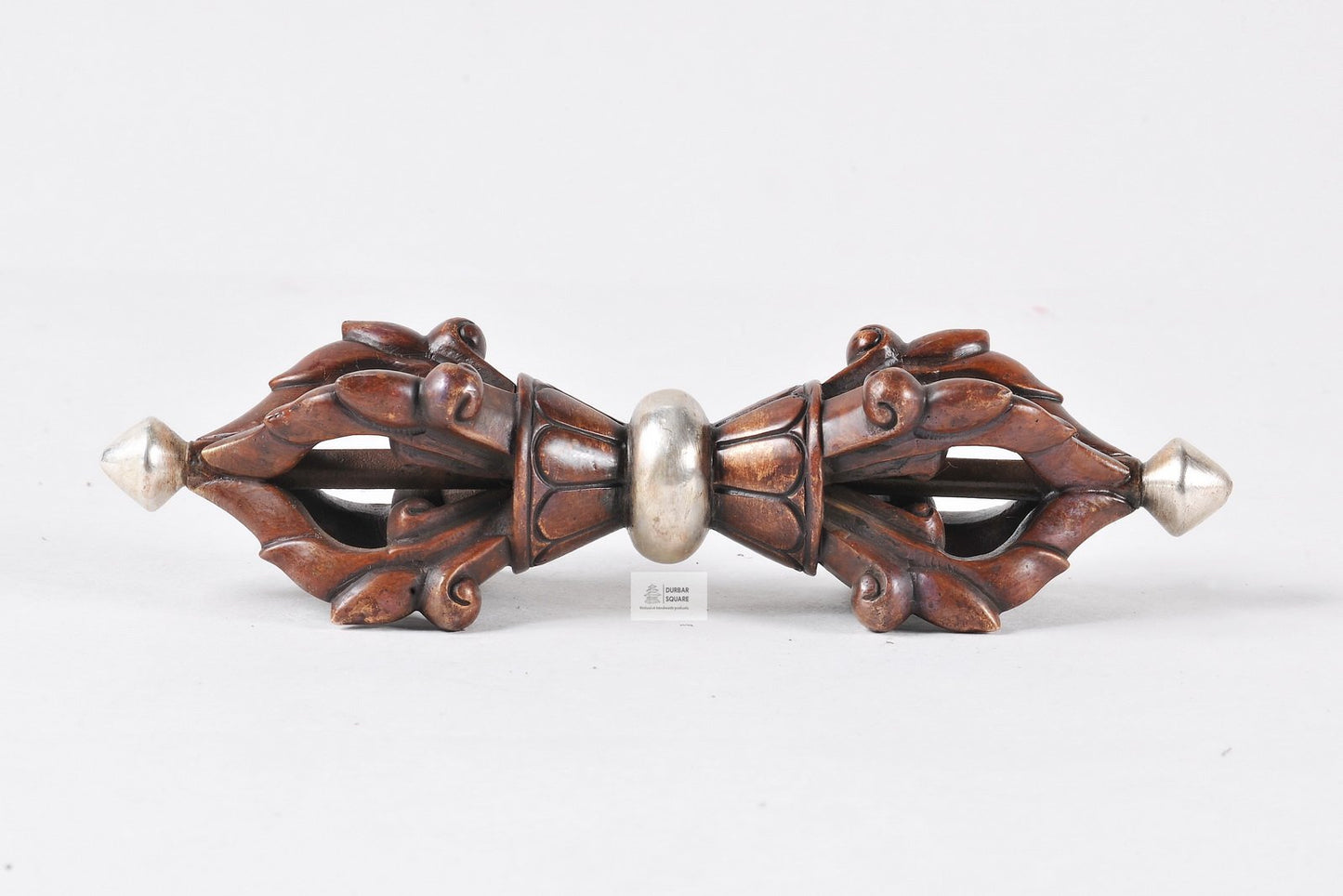 Wooden Silver plated Bajra