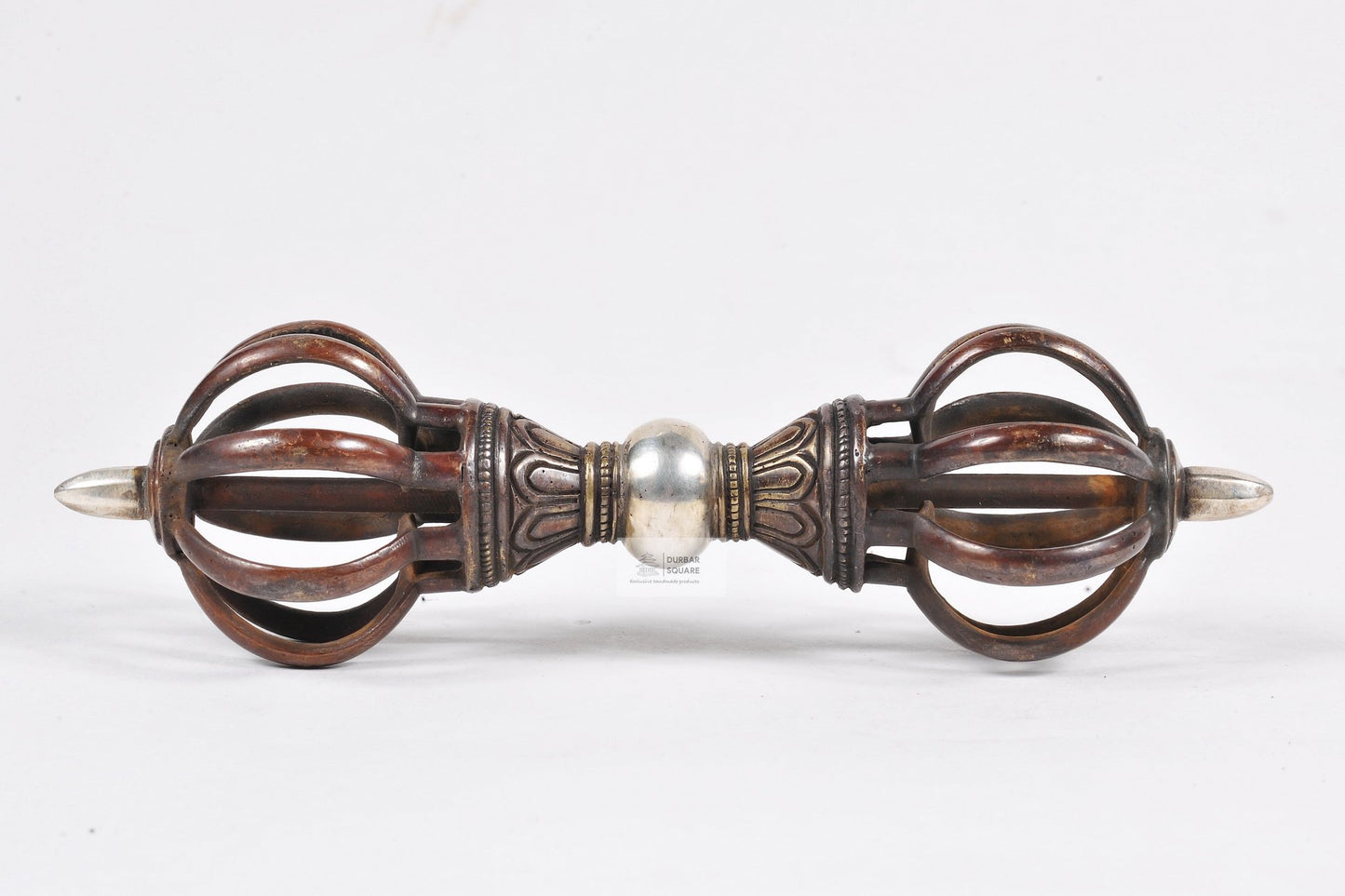 Wooden Silver plated Bajra