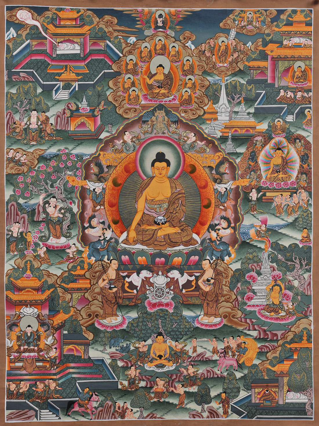 Twelve significant episodes in the life of the Buddha