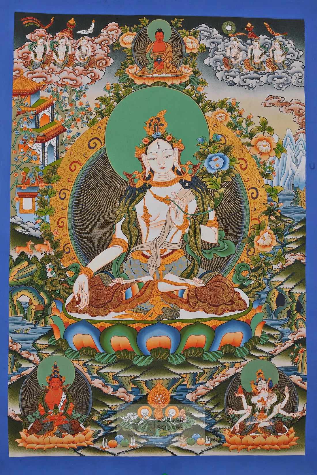 White Tara Thangka - symbol of compassion, wisdom, and longevity