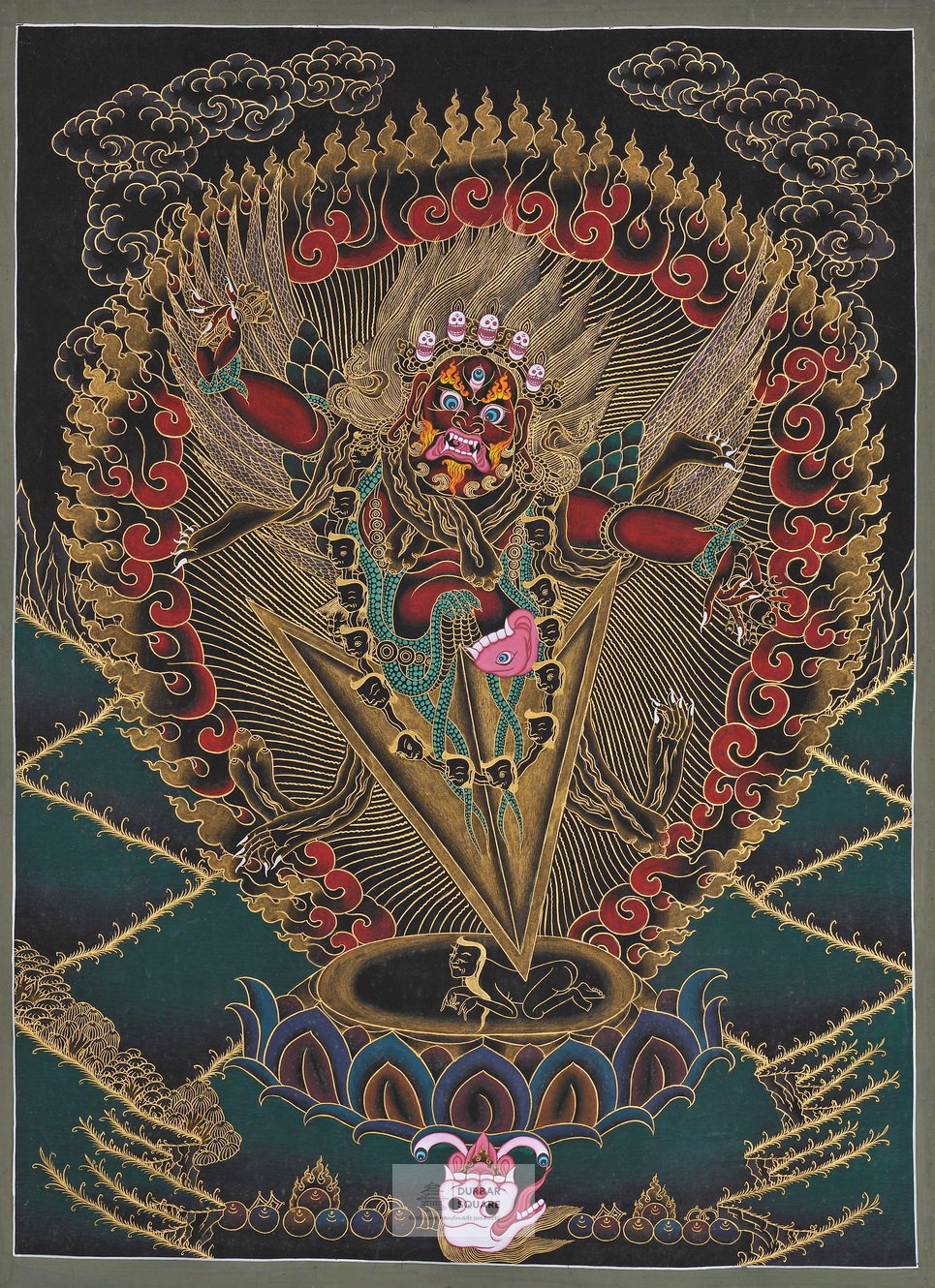 Phurba Bhairav / Guru Dragpur Thangka