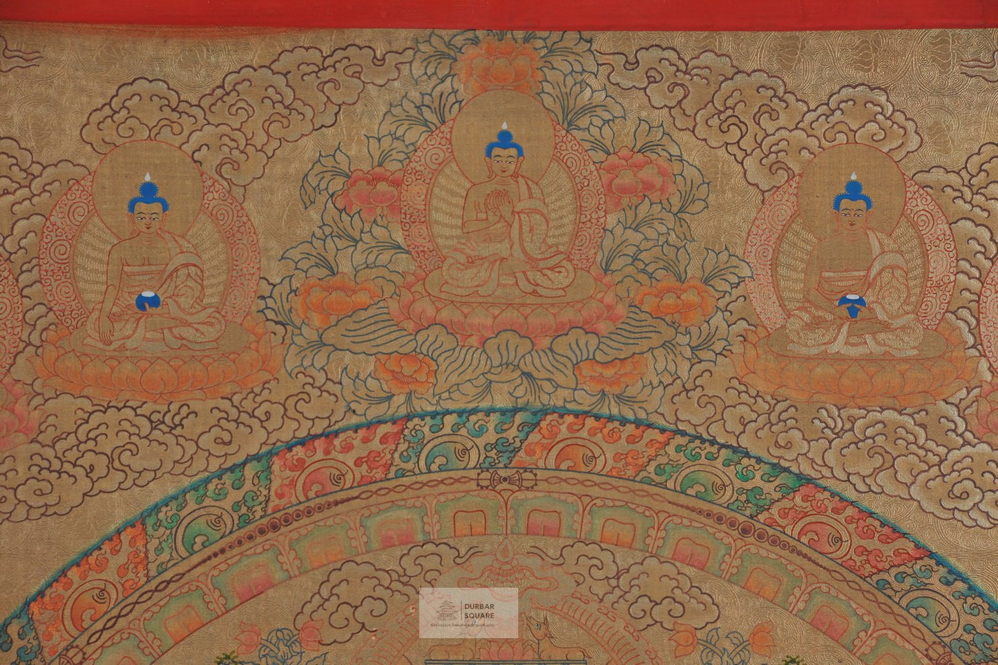 Manjushree Mandala Thangka with Pancha Buddha