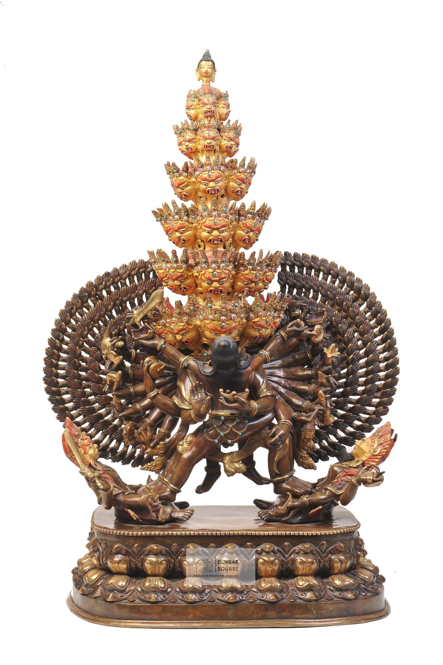 Gold Plated Vishwaroopa Statue