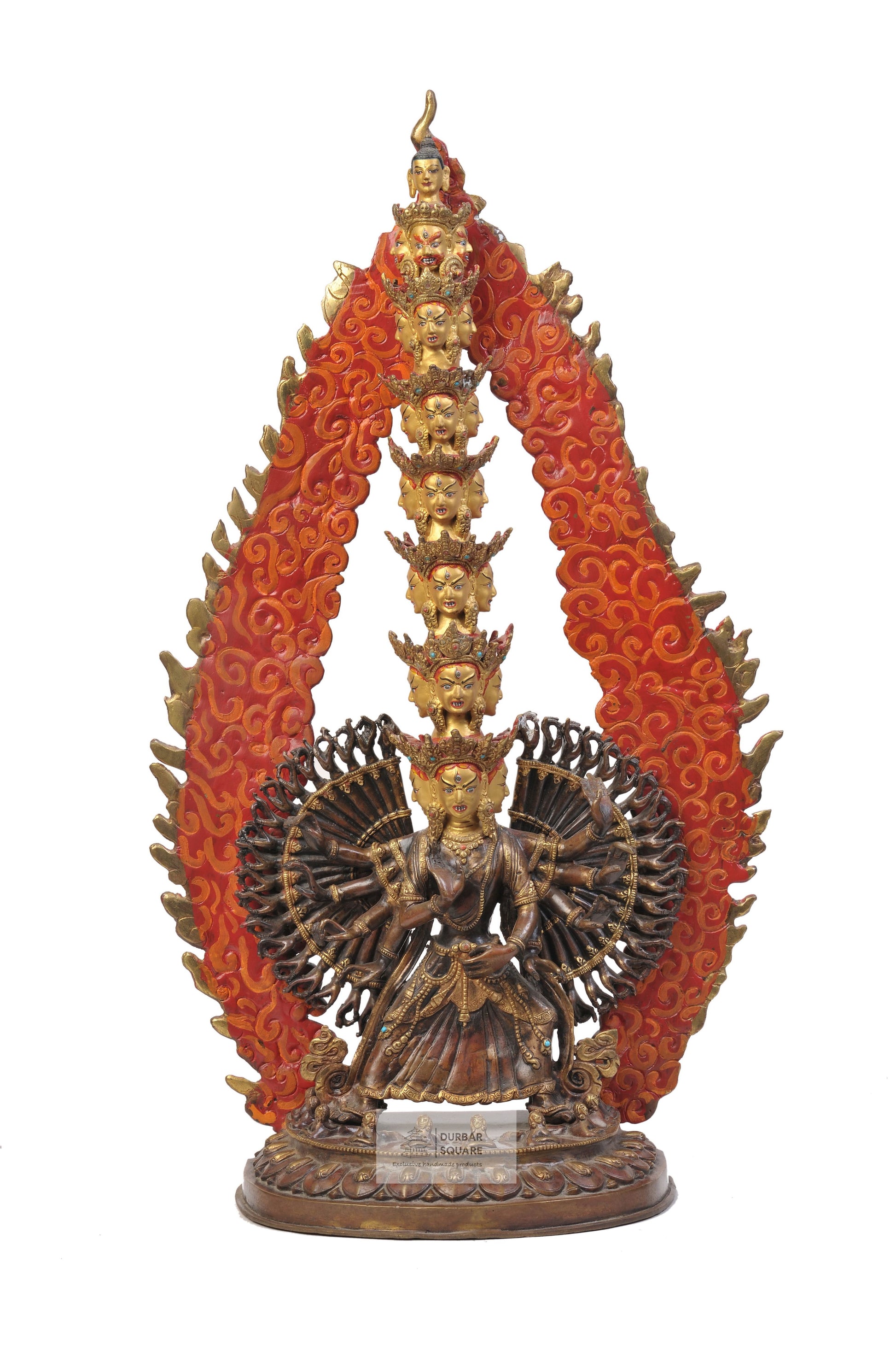 Gold plated Sitatapatra statue