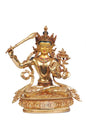 Gold plated Manjushree Statue