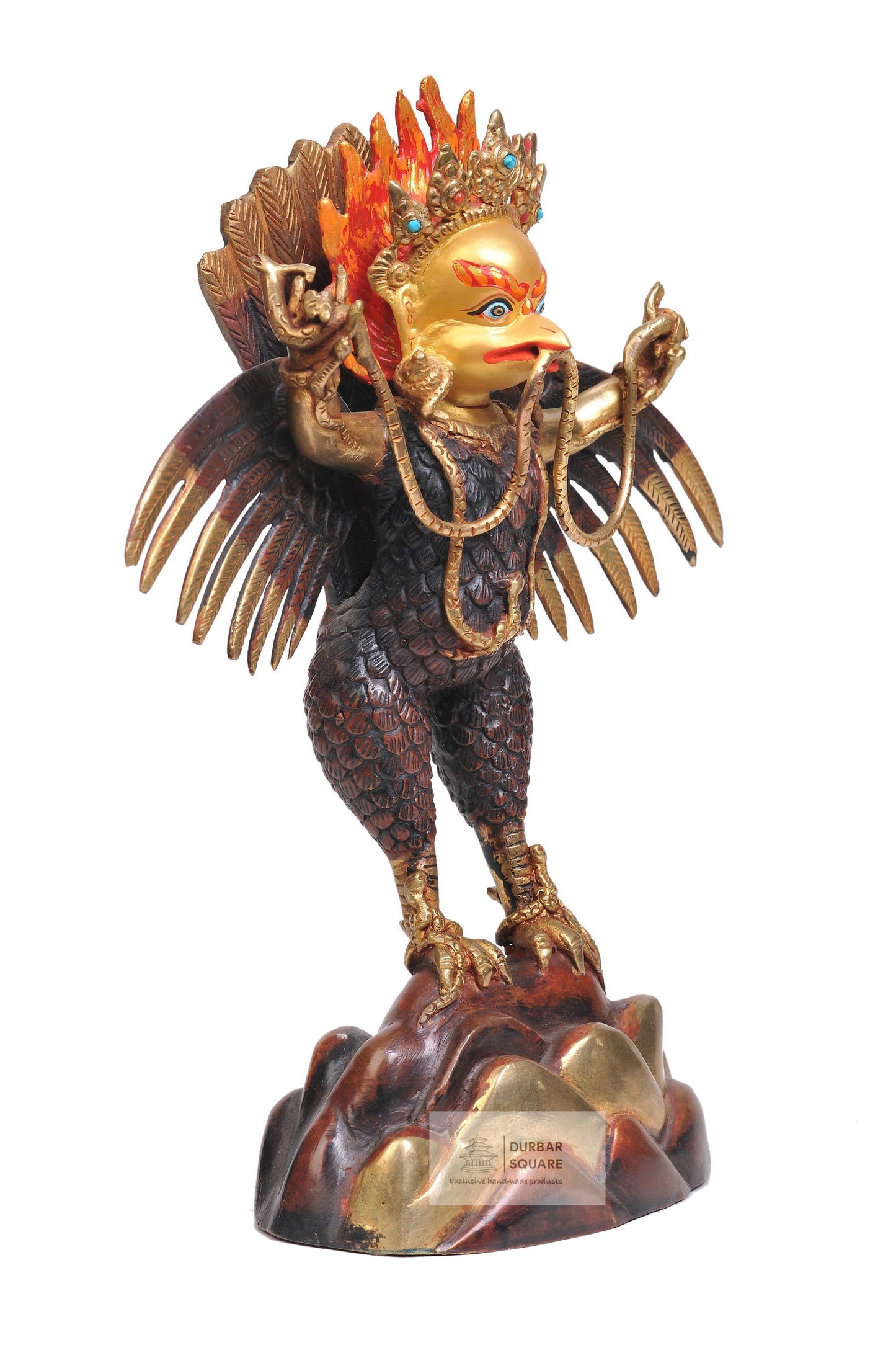 Gold Plated Garuda statue