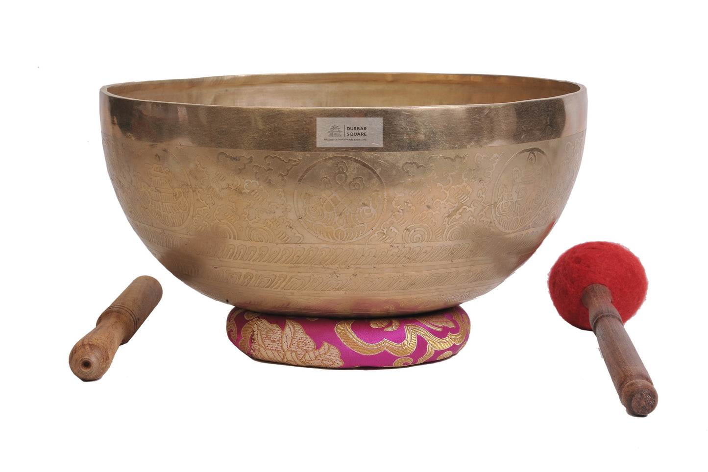 Singing Bowl carved with Yab Yum Buddha