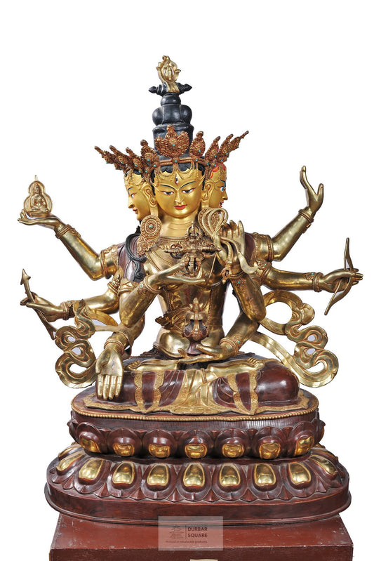 Gold plated Namgyalma Statue