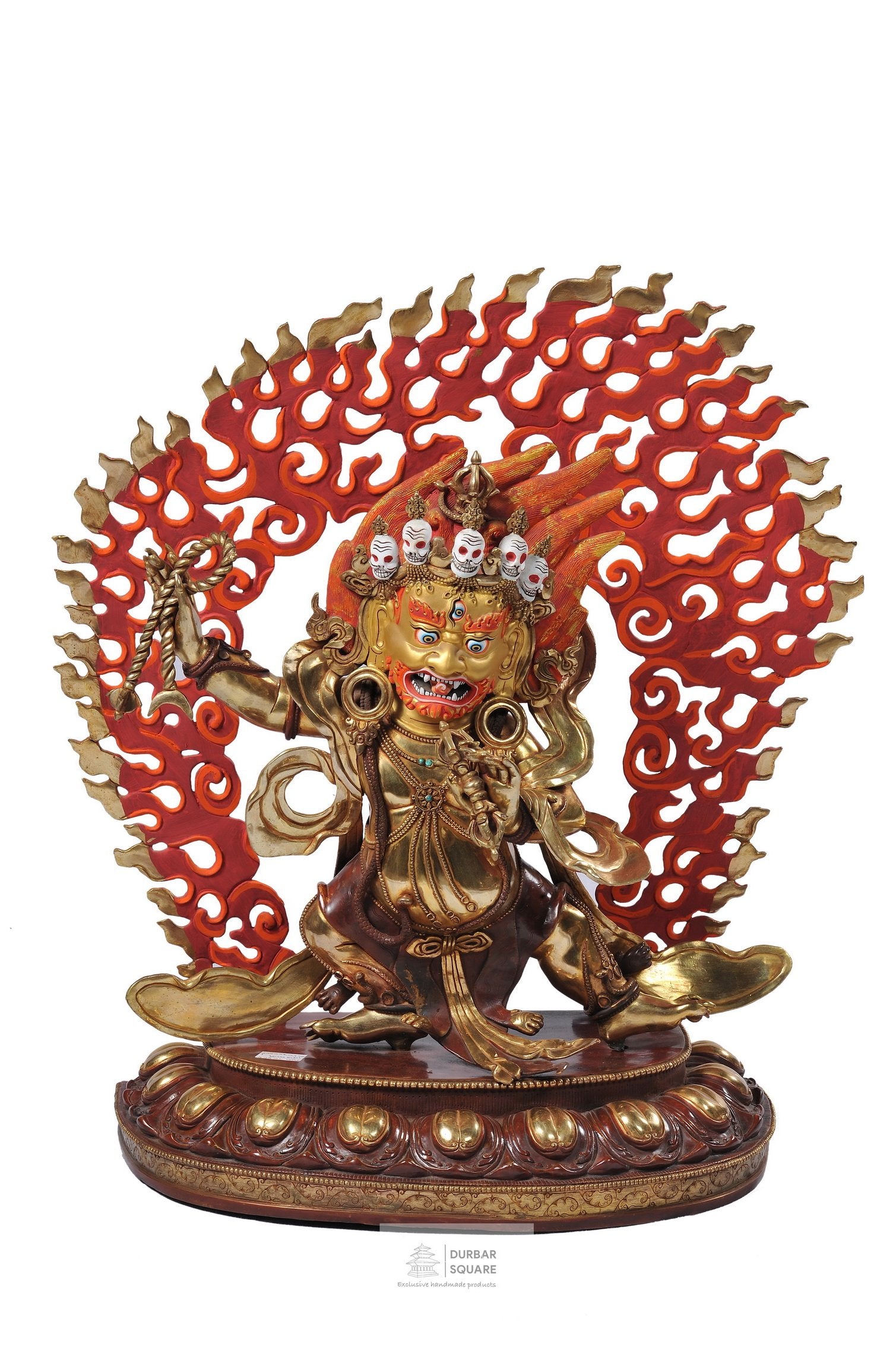Gold plated Vajrapani Bhairab Statue