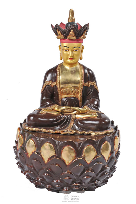 Gold plated Chandi Cundi Buddha Statue