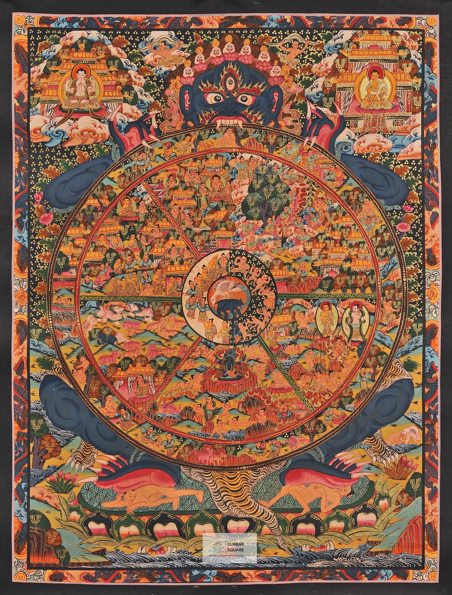 Bhavacakra-Wheel of Life Thangka
