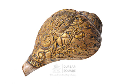 Bhairav engraved Conch shell
