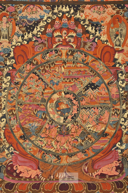 Bhavacakra / Wheel of Life Thangka