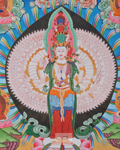Avalokiteśvara / Lokesvara Thangka