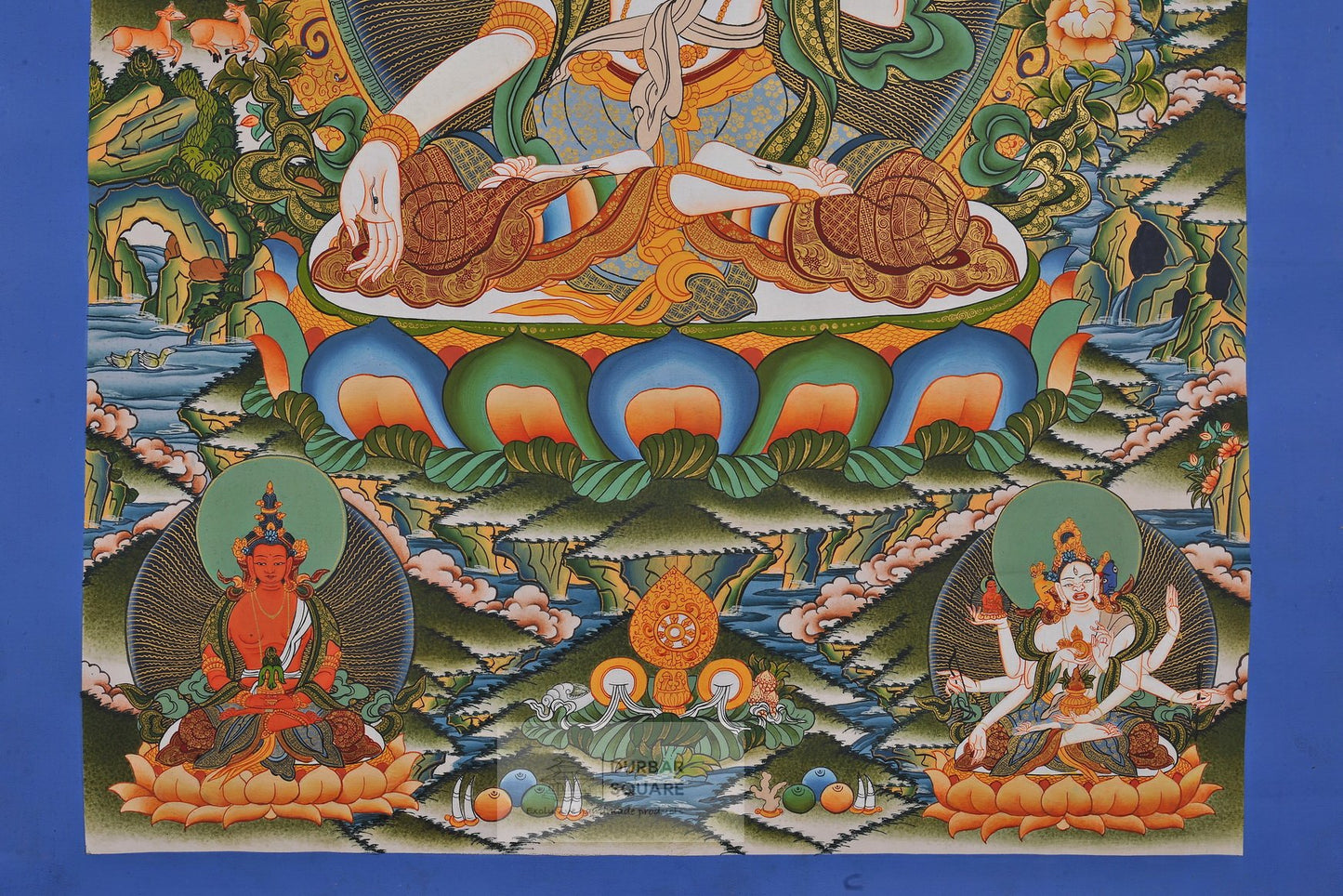 White Tara Thangka with Amitābha & Namgyälma