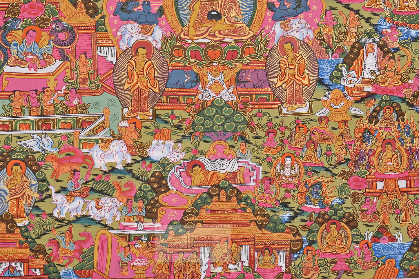 Buddha Lifestory Thangka