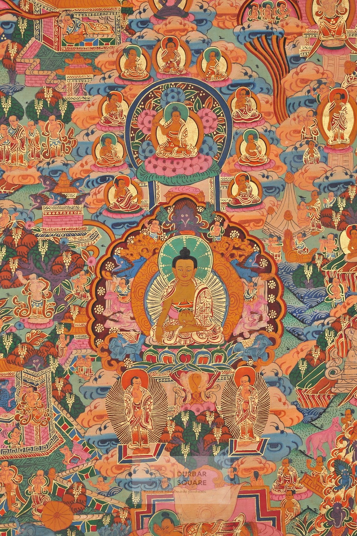 Buddha Lifestory Thangka