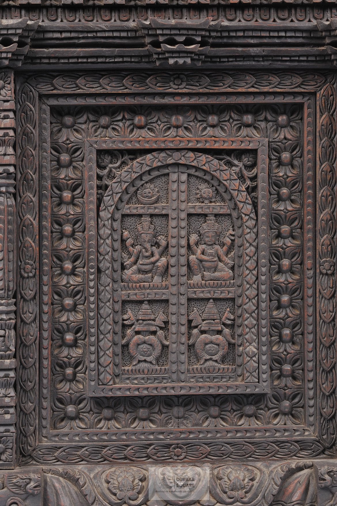 Window with Lord Ganesh & Kalash