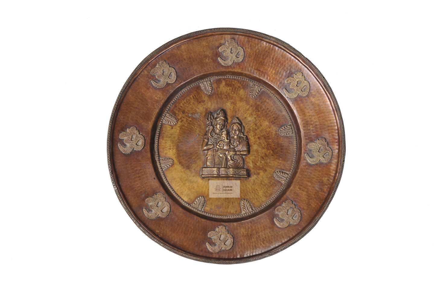 Copper Ganesh Shiva Parvati Mandala
